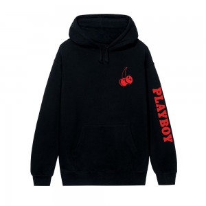 Playboy Cherry Bomb Hoodie Heren Zwart | PLBY-593024