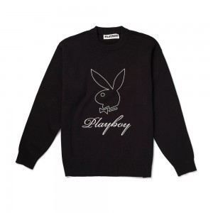 Playboy Klassieke Sweatshirt Heren Zwart | PLBY-593085