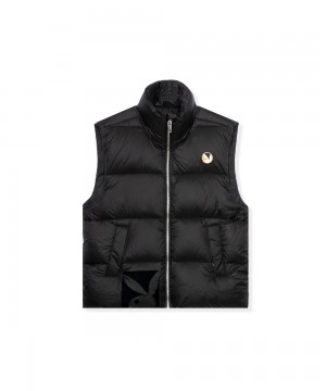 Playboy N950PB Puffer Vest Jassen Heren Zwart | PLBY-593069