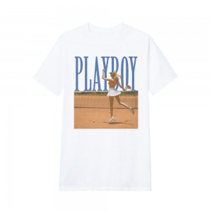 Playboy October 2018 Playmate Olga Del Mar Tennis T-shirt Heren | PLBY-593143