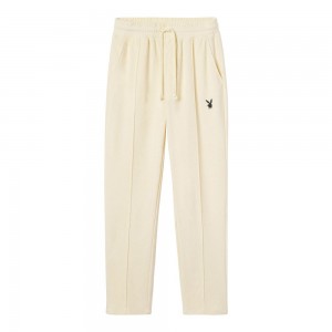 Playboy PLAY ALABASTER GLEAM CREAM Joggingbroeken Heren | PLBY-592989