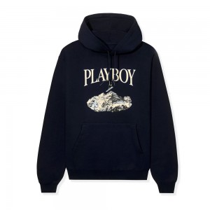 Playboy Ski feat. Holly Cook from Girls of Winter 1984 Hoodie Heren Bordeaux | PLBY-593052