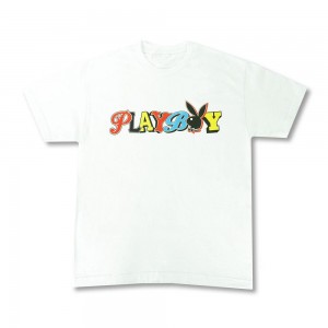 Playboy Sportieve T-shirt Heren Wit | PLBY-593151