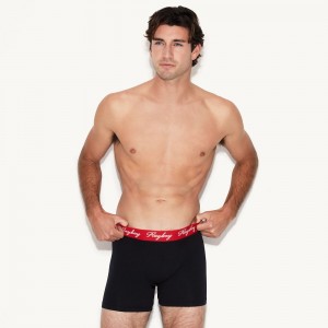 Playboy The Basics Boxer Brief Ondergoed Heren Zwart | PLBY-592941