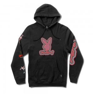 Playboy Tokyo Club 3.0 Hoodie Heren Zwart | PLBY-593009