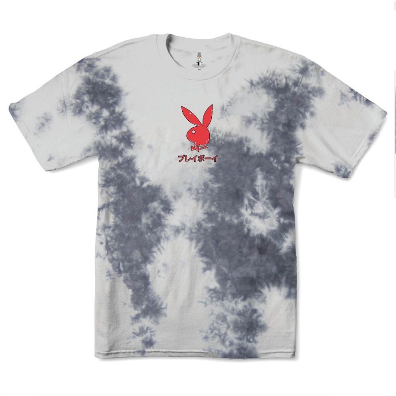 Playboy Ace of Hearts Tie-Dye T-shirt Heren | PLBY-593138