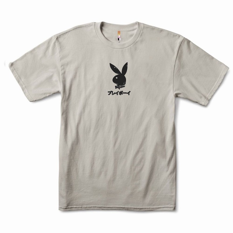 Playboy Ace of Spades -Colo T-shirt Heren Wit | PLBY-593139