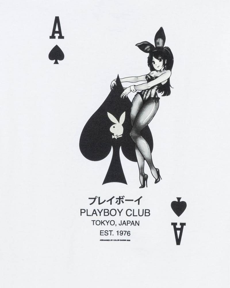 Playboy Ace of Spades T-shirt Heren Zwart | PLBY-593108