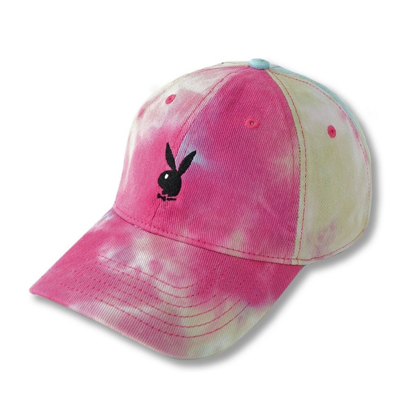 Playboy Adjustable Rabbit Head Logo Hat Tie Dye Hoeden Dames | PLBY-592633