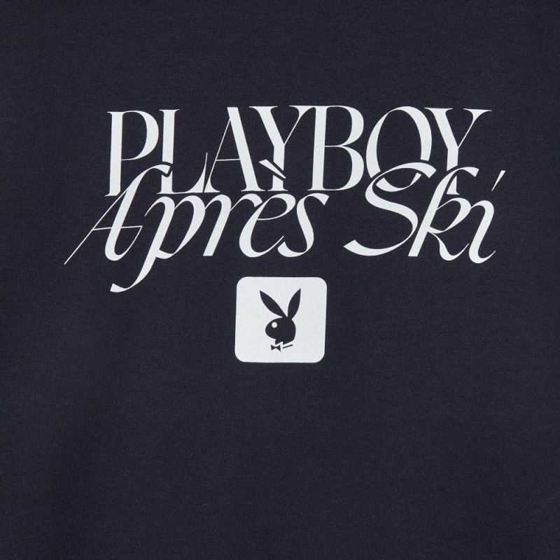 Playboy Apres Ski Sweatshirt Heren Donkerblauw | PLBY-593021