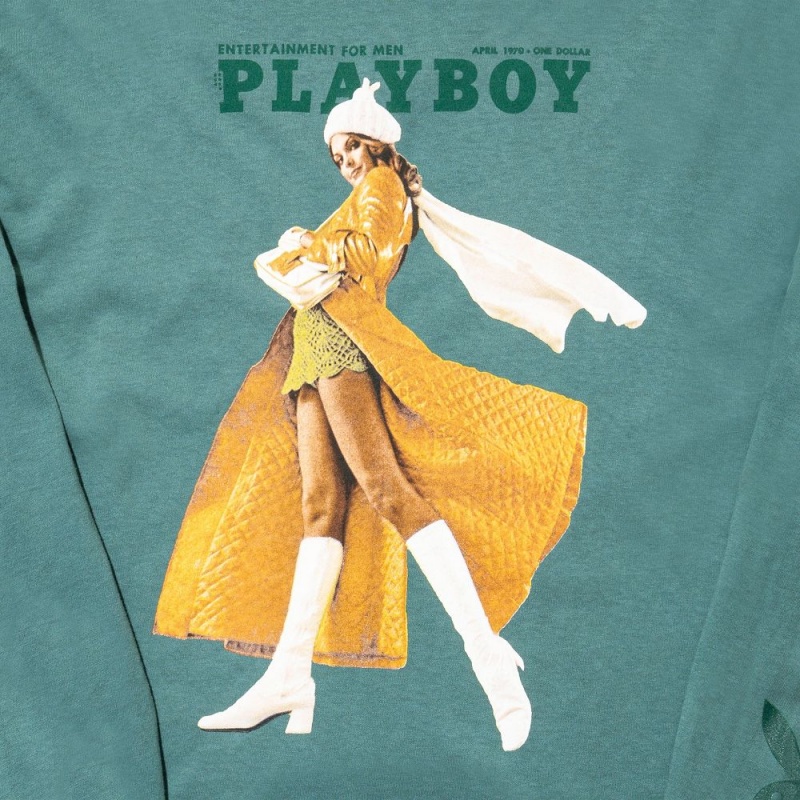 Playboy April 1970 Cover Long Sleeve T-shirt Heren | PLBY-593214