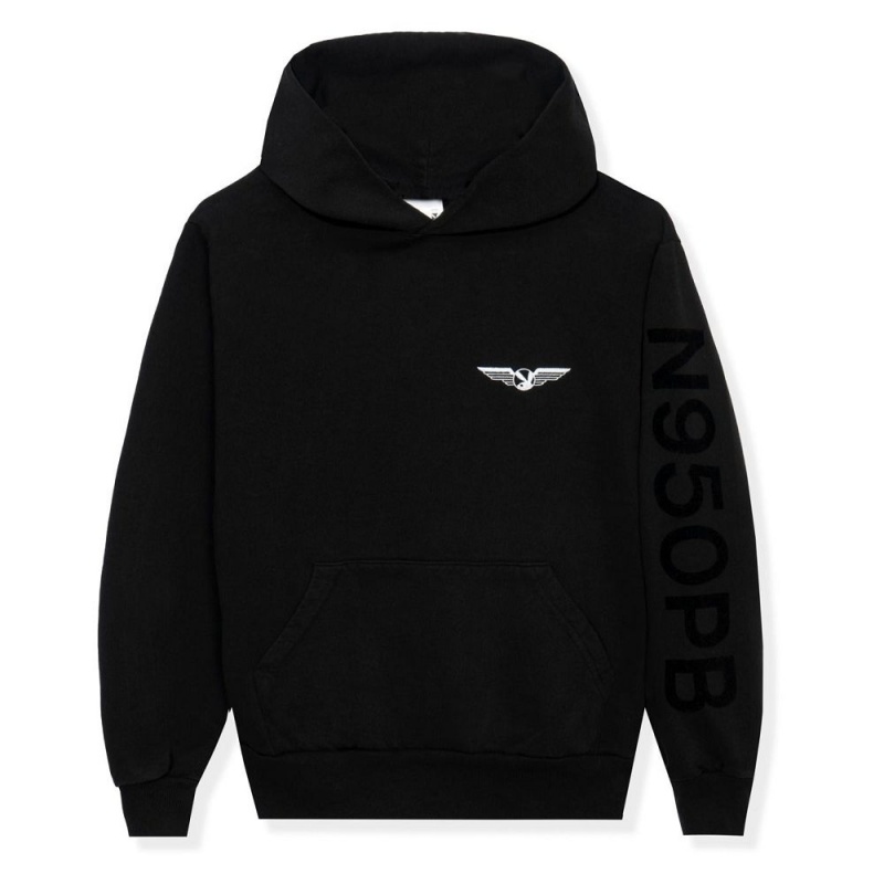 Playboy Aviation Wings N950PB Hoodie Heren Paars | PLBY-593071