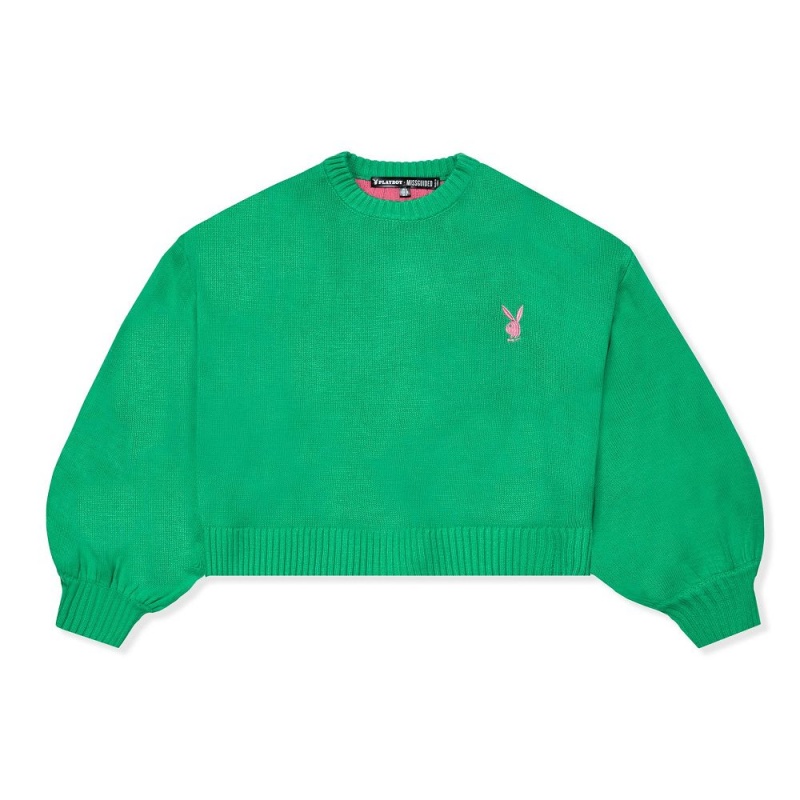 Playboy Beaded Rainbow Sweatshirt Dames Groen | PLBY-592862