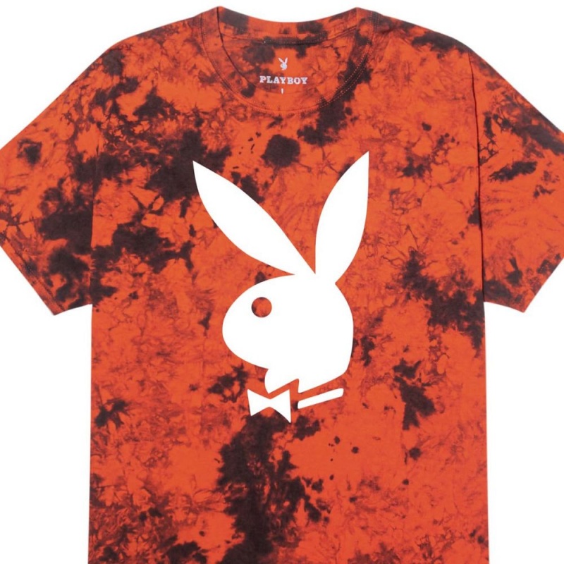 Playboy Big Rabbit Head T-shirt Heren | PLBY-593273