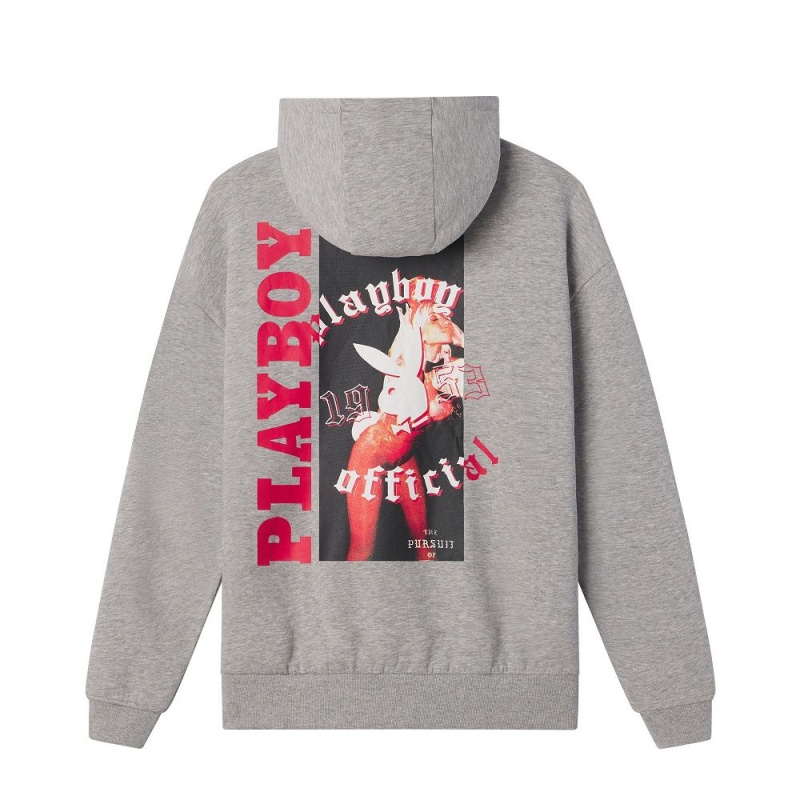 Playboy Bunny Hoodie Heren Zwart | PLBY-593083