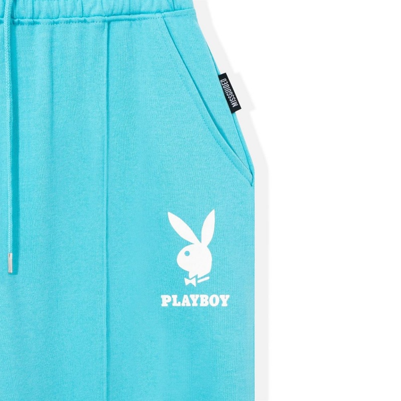 Playboy Bunny Sport - 6pcs set Joggingbroeken Dames Lichtblauw | PLBY-592777