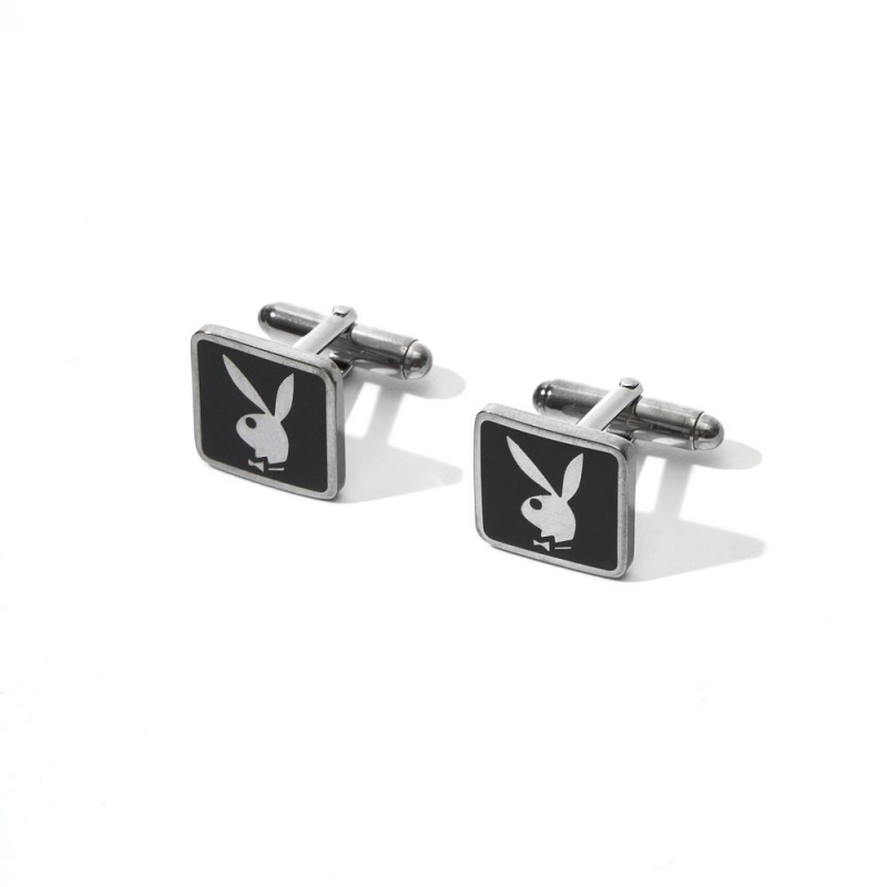 Playboy Bunny Stud Earrings Sieraden Heren Zilver | PLBY-592919