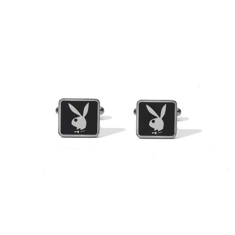 Playboy Bunny Stud Earrings Sieraden Heren Zilver | PLBY-592919