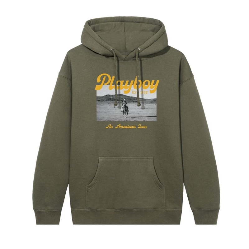 Playboy Desperado American Icon Hoodie Heren Wit | PLBY-593027