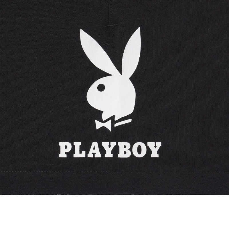 Playboy Double Bunny Korte Broek Heren Zwart | PLBY-592974