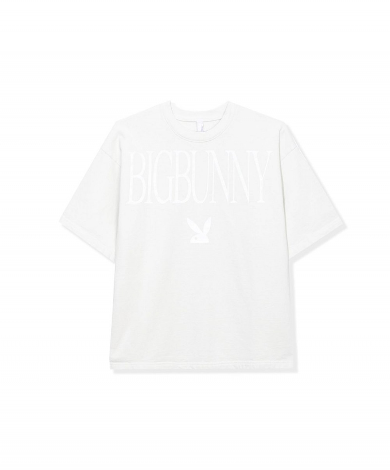 Playboy Heavyweight Fleece T-shirt Heren Mosterdgeel | PLBY-593205