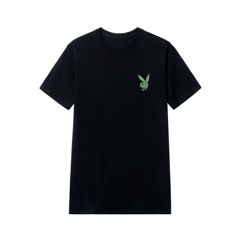 Playboy Inhale Femlin T-shirt Heren Zwart | PLBY-593114