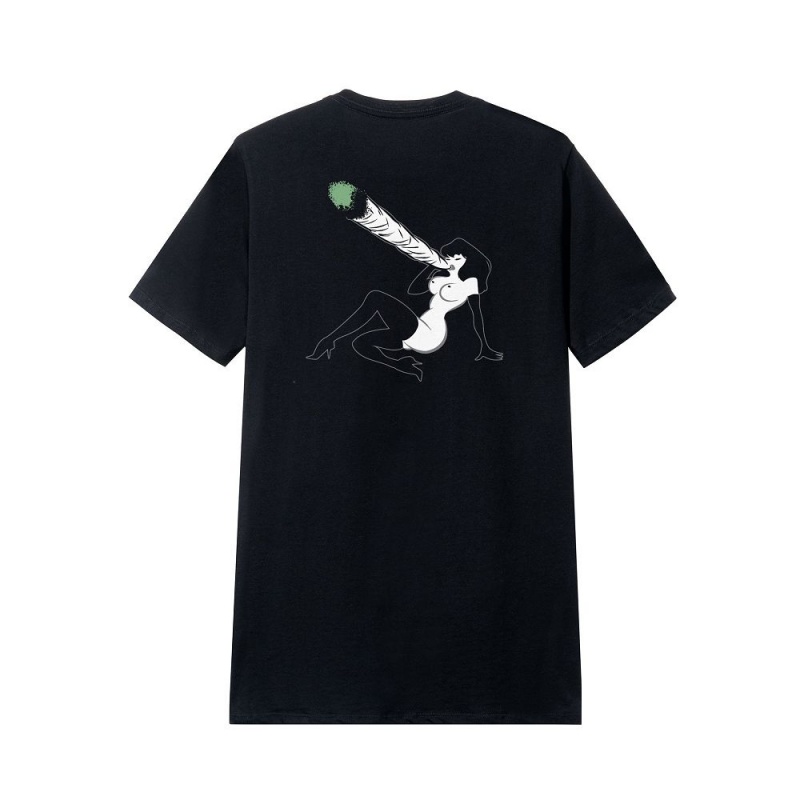 Playboy Inhale Femlin T-shirt Heren Zwart | PLBY-593114