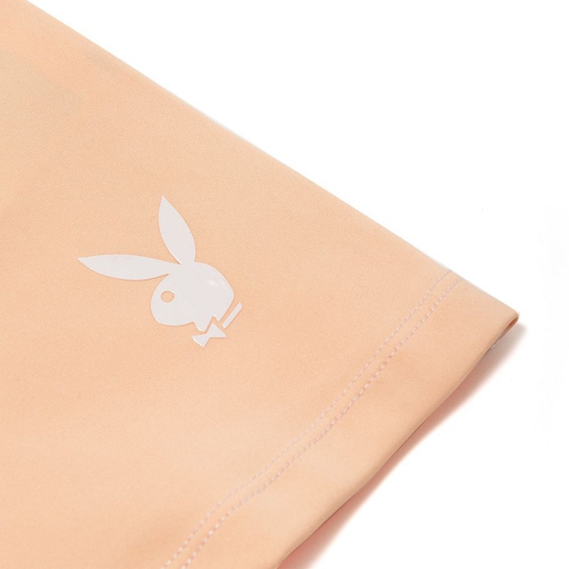 Playboy Japanese Rabbit Head Cropped Long Sleeve T-shirt Dames Oranje | PLBY-592901