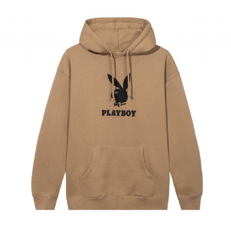 Playboy Logo Hoodie Heren Zwart | PLBY-593039