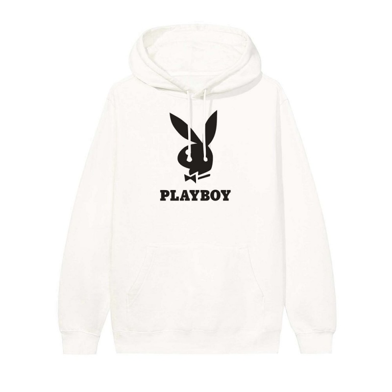 Playboy Logo Hoodie Heren Zwart | PLBY-593039