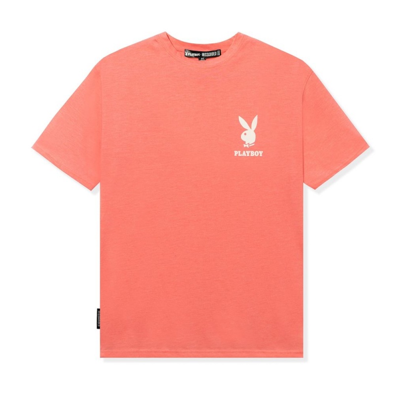 Playboy Logo Oversized T-shirt Heren Mintgroen | PLBY-593232