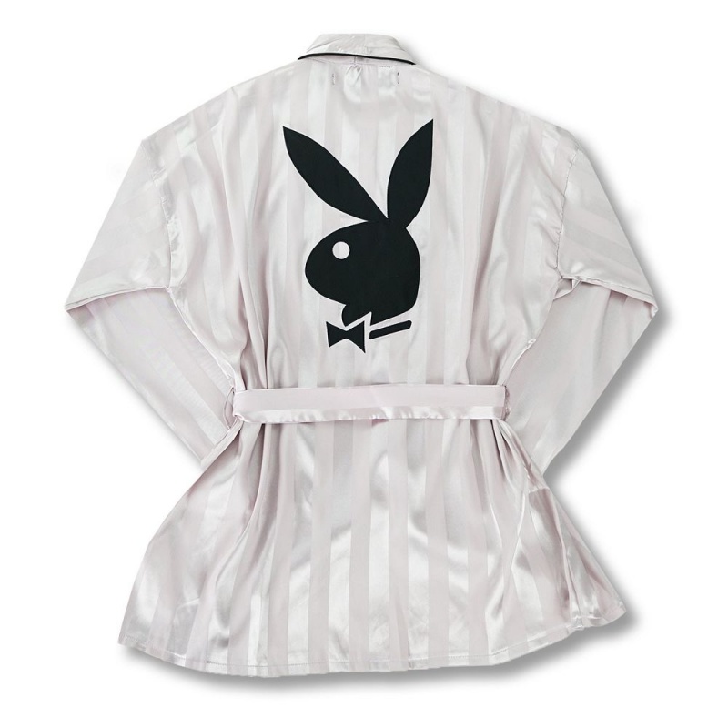 Playboy Long Sleeve Lounge Set Jassen Dames Roze | PLBY-592853