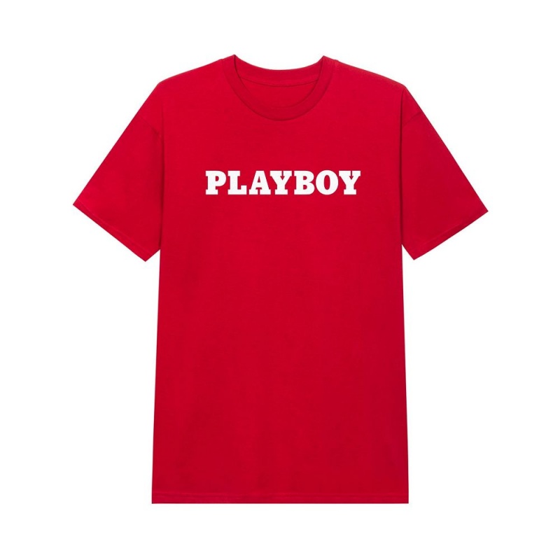 Playboy Masthead T-shirt Heren Zwart | PLBY-593158