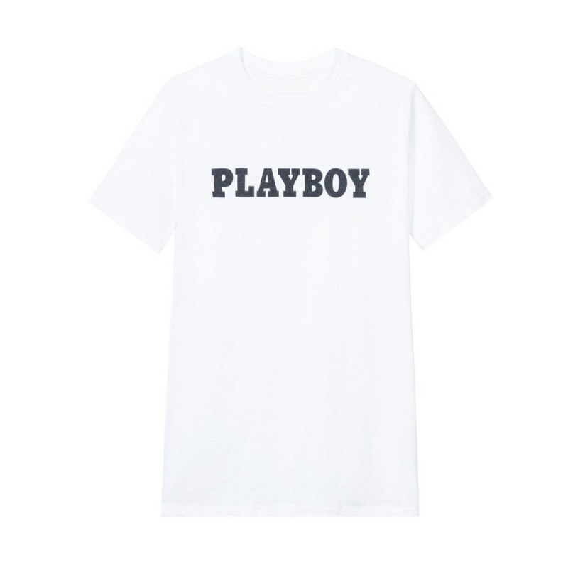 Playboy Masthead T-shirt Heren Zwart | PLBY-593158