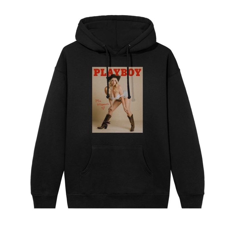 Playboy Mia Malkova Cover Hoodie Heren | PLBY-593042