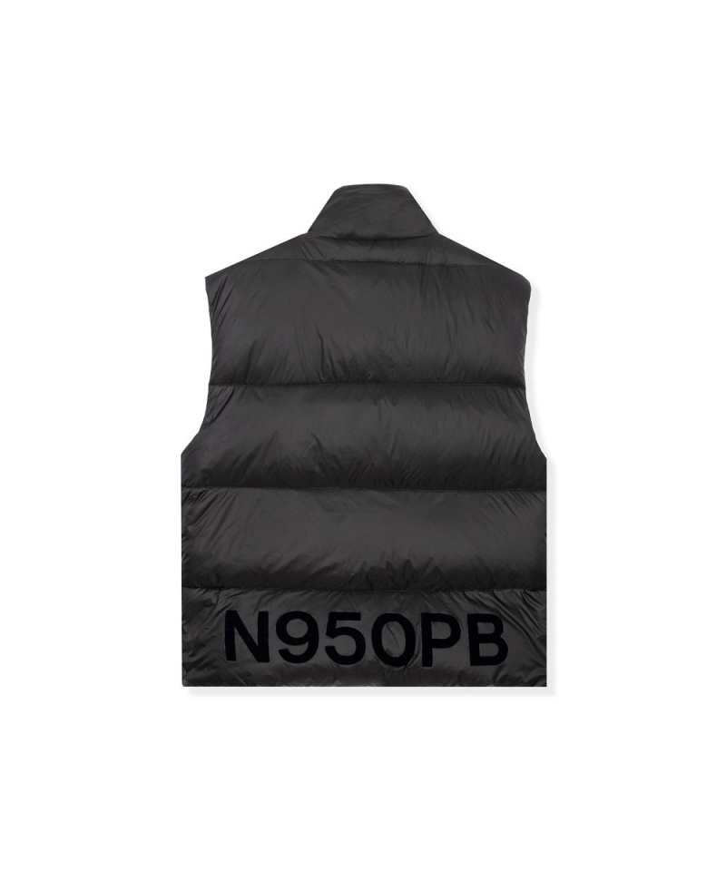 Playboy N950PB Puffer Vest Jassen Heren Zwart | PLBY-593069