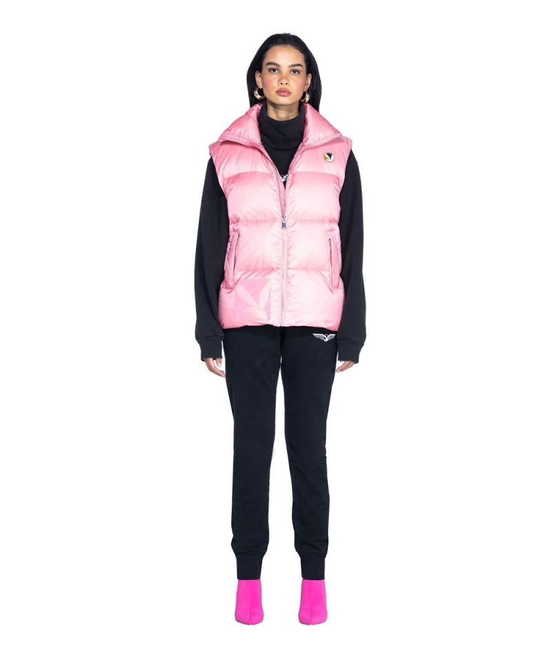 Playboy N950PB Puffer Vest Jassen Heren Zwart | PLBY-593069