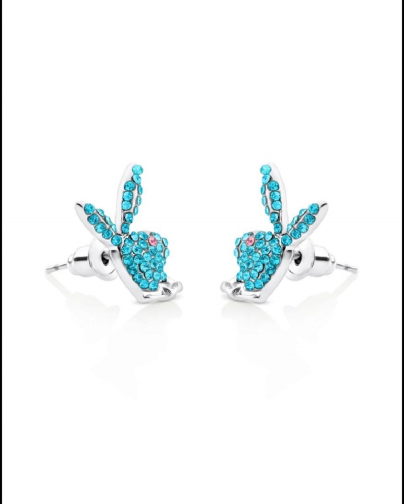 Playboy Playboy Bunny Stud Earrings, Multi-colored 3 Pack Sieraden Dames Gekleurd | PLBY-592622