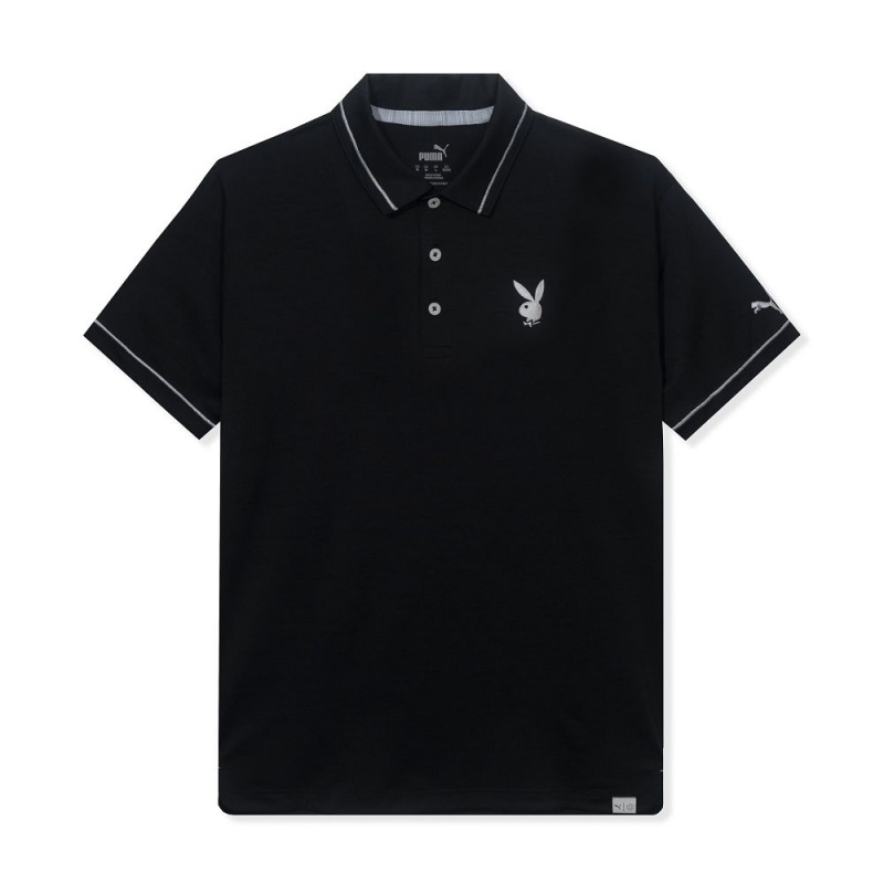 Playboy Puma Golf Monarch Performance Polo T-shirt Heren Blauw | PLBY-593246