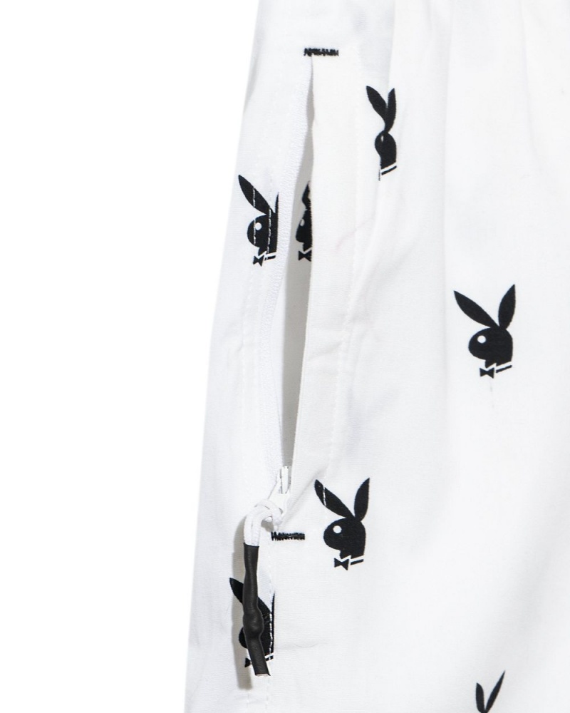 Playboy Repeating Rabbit Head Lounge Korte Broek Heren Blauw | PLBY-592951