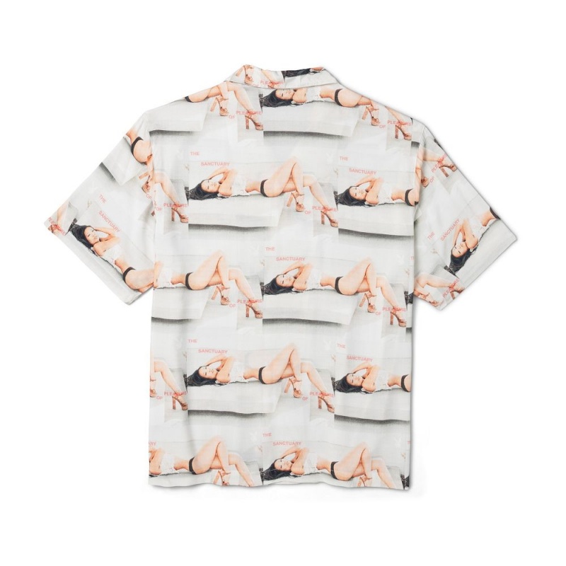 Playboy Sanctuary Camp T-shirt Heren Wit | PLBY-593224