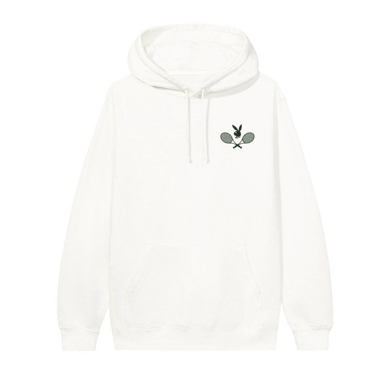 Playboy Tennis Club Hoodie Heren Wit | PLBY-593055