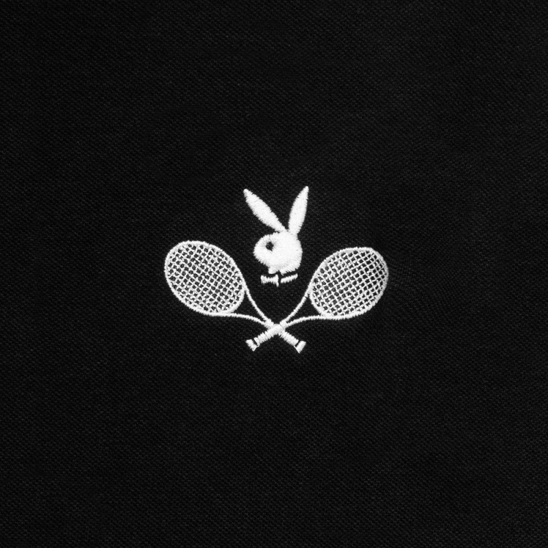 Playboy Tennis Club Polo T-shirt Heren Wit | PLBY-593239