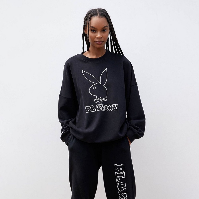 Playboy The Cozy Sleep Bunny Sweatshirt Dames Wit | PLBY-592867