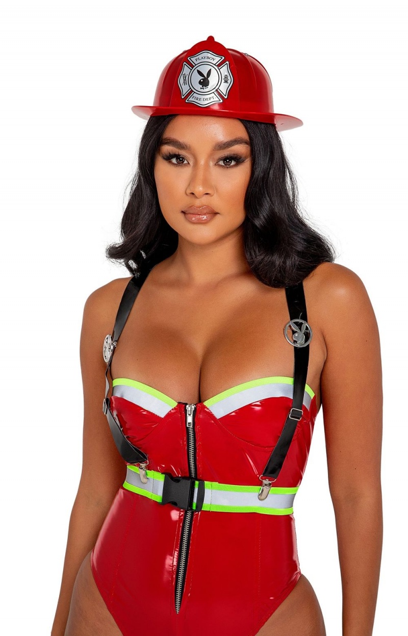 Playboy The Everyday Logo String Costumes Dames Rood | PLBY-592712