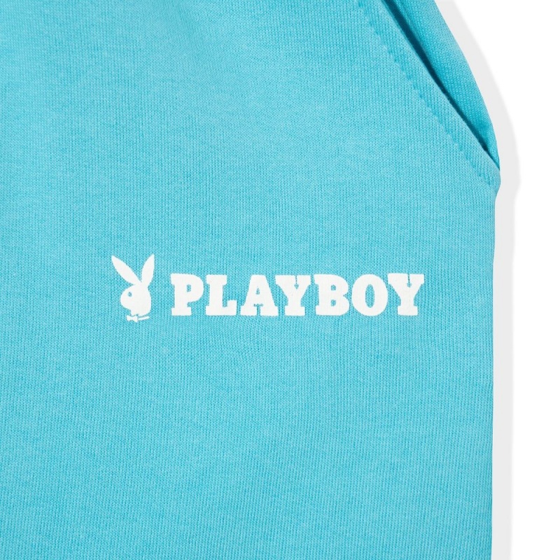 Playboy The Icon Shimmer Korte Broek Dames Lichtblauw | PLBY-592759