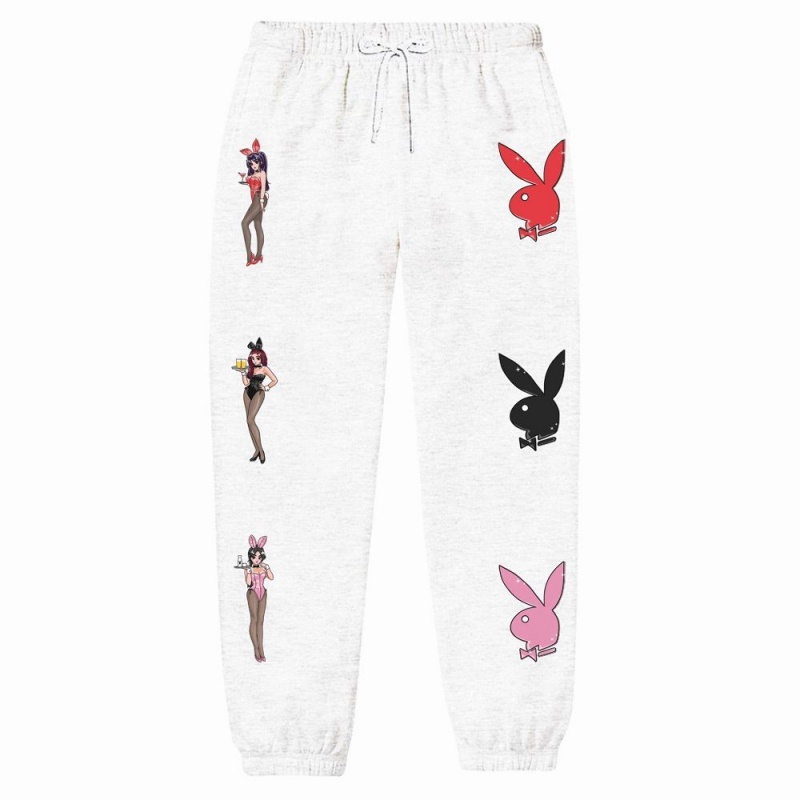 Playboy Tokyo Club Bunny Korte Broek Heren Wit | PLBY-592991