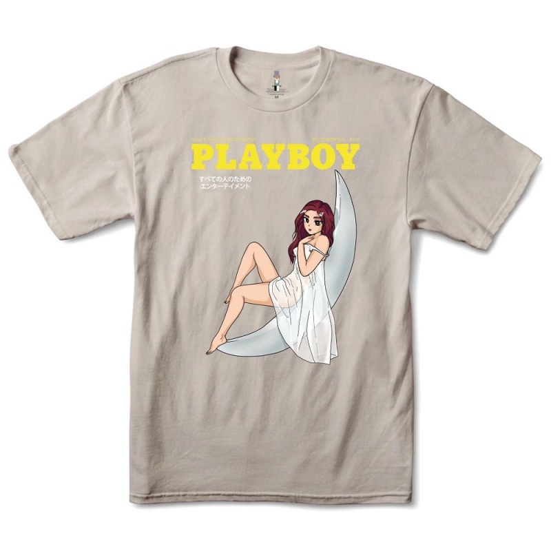 Playboy Tokyo Club Moonlit T-shirt Heren Lavendel | PLBY-593169