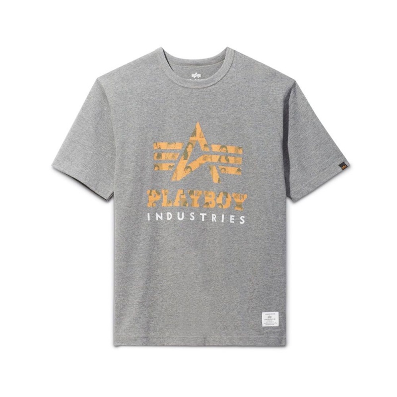 Playboy x Alpha Industries Klassieke T-shirt Heren Zwart | PLBY-593216