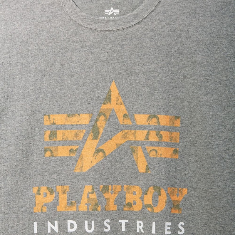 Playboy x Alpha Industries Klassieke T-shirt Heren Zwart | PLBY-593216